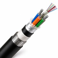 Câble à fibres optiques extérieur multibrins à tube lâche WDZB1-GYTAH58, gaine PE ignifuge LSZH pour pose aérienne ou en terre