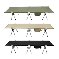 Lit pliant de camping ultraléger GSD pour l'extérieur, lit de sieste compact et portable pour le bureau, lit de camping pliant pour la randonnée et la plage
