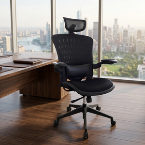 Ergonomic Modern Mesh <b>Office</b> Chair with <b>Adjustable</b> Armrest Lumbar Support Built-In Headrest Swivel <b>Desk</b> Chair for Home <b>Office</b> - Product Image 3