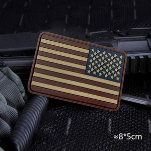 カスタム環境にやさしい2D 3DシリコーンPVCパッチソフトアイアンオンフックループ縫い付け帽子カントリー州ゴムパッチ - Product Image 2