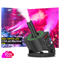 Machine à CO2 SHTX haute performance DMX512 18x3W RGB pour scène, mariage, spectacle, fête - Colonne de brouillard DMX CO2 Blaster