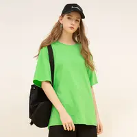 Cooles Mädchen Loose Korean Large Size T-Shirt Langes Kurzarm Ins Original Style Frauen Overs ize Casual Wear T-Shirt