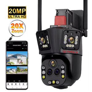 Vesafe Đèn pha 20x Zoom quang học máy ảnh năm ống kính không thấm nước 20MP báo động không dây an ninh nhà PTZ <span class=keywords><strong>WIFI</strong></span> CCTV <span class=keywords><strong>Camera</strong></span> - Product Image 1