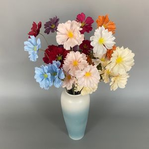 ดอกป๊อปปี้ประดิษฐ์ ช่อดอกไม้ผ้าไหม สีขาว แดง ชมพู ฟ้า ส้ม ม่วง สำหรับงานแต่งงาน ตกแต่งบ้าน อุปกรณ์ประกอบฉากถ่ายภาพ - Product Image 1