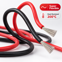 Fil en silicone haute température 200°C, câble électrique en cuivre étamé extra souple 2-12 AWG