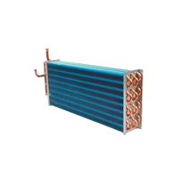 Échangeur de chaleur en tube de cuivre transparent avec ailettes en aluminium 2hp/3hp/5hp, condenseur pour évaporateur R404a, certifié CE, haute efficacité alimentaire