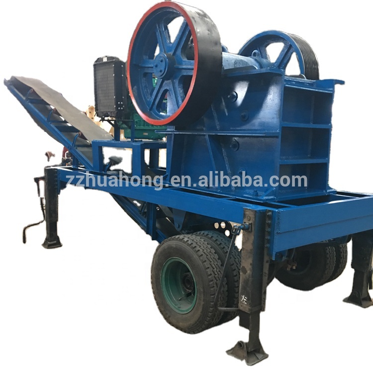 Высококачественная щековая дробилка для дробления камня, щековая дробилка для дизельного двигателя, распродажа