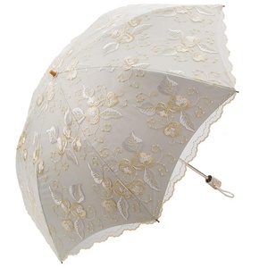 2024 Advanced Custom Fashion <b>Umbrella</b> Flower Lace Parasols for Wedding Party Lace Bridal <b>Umbrella</b> Black Coated Sunscreen - Product Image 5