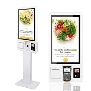 Otomatik hızlı gıda gıda sipariş terminali dokunmatik ekran restoran kendini sipariş Kiosk Fast Food sipariş Kiosk