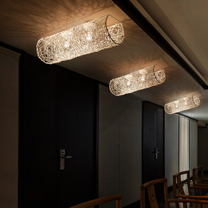 Rattan <b>Ceiling</b> <b>Light</b> Led Living Room Bedroom Restaurant Private Room Lighting Fixture - Product Image 1
