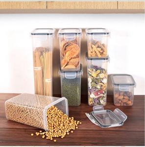 Vente en gros de 14 pièces, ensemble de récipients de stockage rectangulaires hermétiques pliables en plastique PP, techniques d'injection, emballages alimentaires pour céréales - Product Image 5