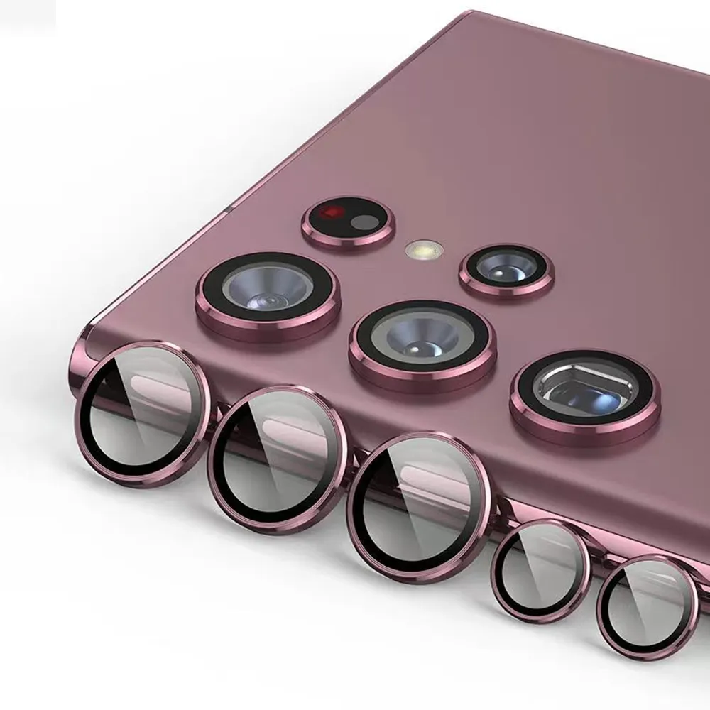 Protetor de lente de câmera de preço de fábrica, projeto único transparente, protetores de câmera de celular para samsung s23 series