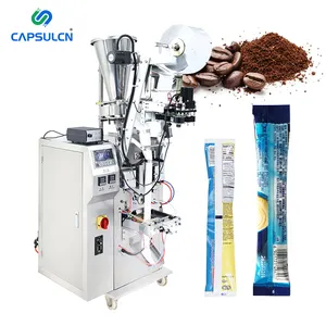 Máquina automática de envasado vertical en polvo, máquina de envasado de gránulos de polvo de coco y café, bolsa pequeña, 2 unidades