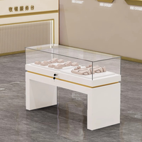 Bijoux laqués en bois fin Jade vitrine éclairage LED pour montre lunettes téléphones mobiles expositions de musée