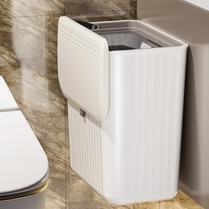 Poubelle à compost de cuisine 8L / 12L pour comptoir ou à suspendre sous l'évier, petite poubelle avec couvercle pour placard, salle de bain, chambre, bureau - Product Image 2