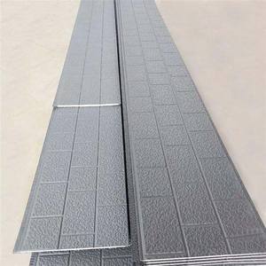 Panneau sandwich en <span class=keywords><strong>polyuréthane</strong></span> isolant de conception moderne, prix bas, panneau en métal sculpté pour l'extérieur - Product Image 3