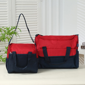Conjunto de Bolsas de Maternidad Azul Marino y Rojo de Poliéster Expandible de Gran Capacidad para Almacenamiento en el Hogar Primavera 2024 - Product Image 4