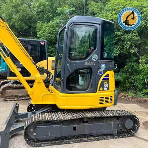 Excavadora Hidráulica Compacta Usada Komatsu PC55 Fabricada en Japón, Ideal para Trabajos de Jardinería y Granja - Product Image 5