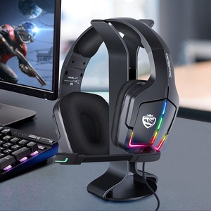 Soulbytes S12 Casque de jeu avec câble adaptateur Annulation du bruit <span class=keywords><strong>RGB</strong></span> Filaire USB 3.5mm Casque de jeu pour <span class=keywords><strong>PC</strong></span> - Product Image 4