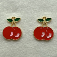 Pendentifs porte-clés en alliage multi-formes de fruits, fournitures artisanales pour accessoires de colliers DIY, vente en gros