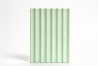 Panneau mural rainuré moderne WPC, vert menthe clair, décoration intérieure, composite bois-plastique, revêtement imperméable