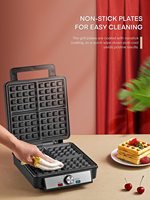 Gaufrier à 4 tranches en acier inoxydable, électrique, réglable, température réglable, livraison gratuite