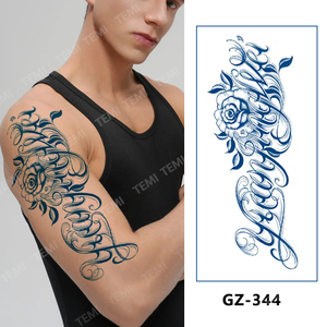 Adesivi per Tatuaggi Semi-Permanenti a Base di Erbe, Impermeabili, Durata 1-2 Settimane, Disegni di Ali, Pianeti e Teschi, Tatuaggi Temporanei per Uomo, Vendita all'Ingrosso - Product Image 2