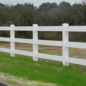 Clôture de ferme pour chevaux en PVC de qualité supérieure, 3 lattes - Product Image 3