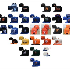 Nouveautés Era Casquette de sport imperméable brodée en 3D à 6 panneaux Casquette de sport vintage à visière plate Casquette de basket-ball universitaire Snapback - Product Image 2