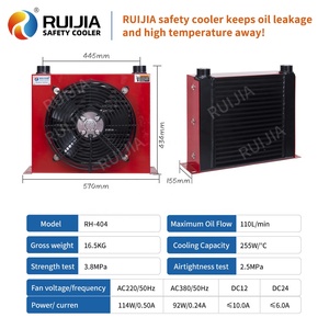 Radiatore Olio Motore per Escavatore RH404-110L/min, Scambiatore di Calore per Trattore OEM/ODM, Ampia Disponibilità, Consegna Rapida - Product Image 2