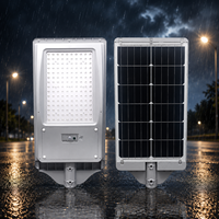 Lampe solaire tout-en-un anti-corrosion, fonctionnement automatique du crépuscule à l'aube, luminaire IP65 pour ferme, cour arrière, route de campagne