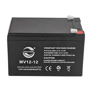 Batterie solaire au plomb-acide scellée MVVTON 12V 12AH pour le stockage d'énergie et les jouets, certifiée CE/ROHS - Product Image 1