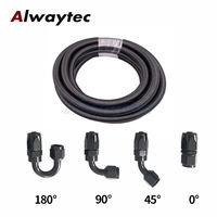 Kit Universal de Adaptadores de Manguera de Combustible AN4 AN6 AN8 AN10 de Aluminio, Nylon y Goma, Conjunto de Manguera Trenzada para Enfriador de Combustible