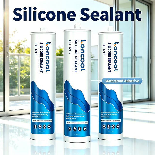 Loncool Construction Structural Neutral High Quality Silicone Sealant Waterproof Weatherproof Mildew Resistance Caulk Seal Glue