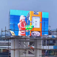 Écran LED transparent Decheng P10 homologué pour l'extérieur, garantie 5 ans, gestion à distance pour la publicité sur les murs-rideaux en verre des bâtiments