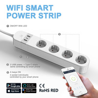 Norme européenne Tuya charge rapide USB type-c prise de multiprise intelligente prise de courant WiFi multifonction prise de courant transfrontalière évaluée à 16A