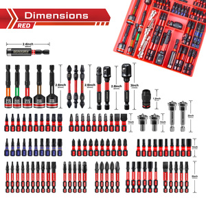 Juego <span class=keywords><strong>de</strong></span> 98 piezas <span class=keywords><strong>de</strong></span> brocas industriales DIY <span class=keywords><strong>de</strong></span> grado S2, kit <span class=keywords><strong>de</strong></span> <span class=keywords><strong>herramientas</strong></span> <span class=keywords><strong>con</strong></span> llave <span class=keywords><strong>de</strong></span> vaso y portabrocas, compatible <span class=keywords><strong>con</strong></span> OEM y ODM, <span class=keywords><strong>caja</strong></span> <span class=keywords><strong>de</strong></span> <span class=keywords><strong>herramientas</strong></span> <span class=keywords><strong>de</strong></span> reparación. - Product Image 2