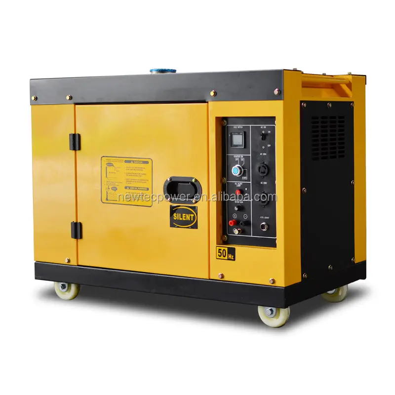 Factory direct te koop luchtgekoelde 12kw super stille type draagbare generator 15kva geluiddichte elektrische generator power plant