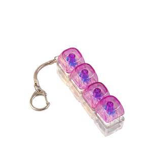 Juguete Antiestrés de Plástico No Tóxico con Cuatro Botones, Llavero Mecánico con Tapa Rectangular Transparente, Alivio del Estrés para Adultos y Jóvenes - Product Image 2