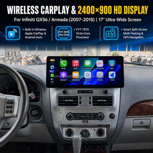 Reproductor de DVD para Auto Android 14 Ultra Ancho de 17 Pulgadas 2400x900 con CarPlay para Infiniti QX56 Nissan Armada 2007-2015 - Product Image 3
