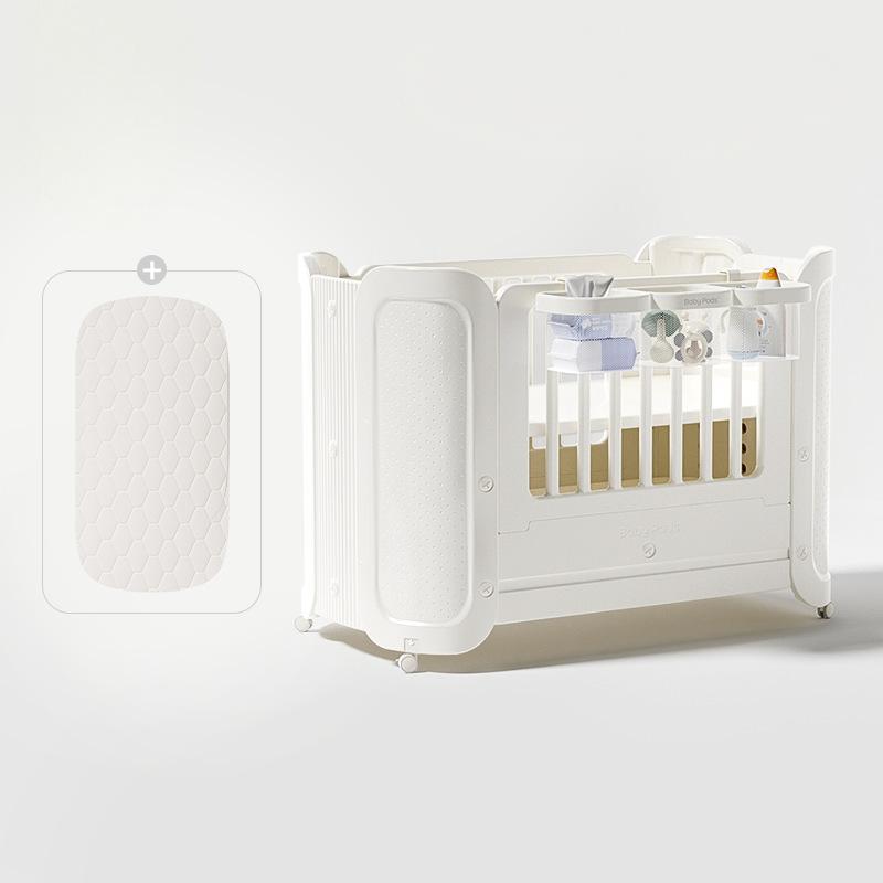 Babypods Modern Solid Wood Plastic Crib