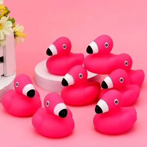Red Flamingo Pvc Mini Wholesale Custom Ducks Christmas Rubber Duck Bulk Gifts - Product Image 5