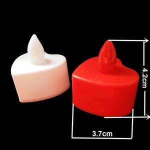 Bestseller Konische Romantische <span class=keywords><strong>LED</strong></span>-Kerzen Batteriebetriebene Teelichter Flammenlose Kunststoff Handgefertigte Heim-Hochzeits-Valentinstag-Deko - Product Image 2