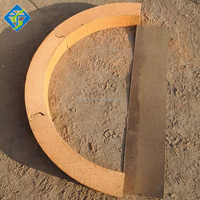 Brique de chamotte réfractaire à haute densité de vente chaude briques de cercle en forme d'arc