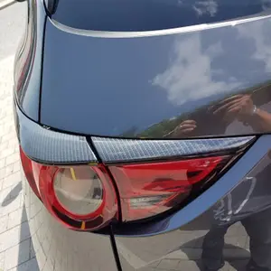 Cubiertas de luz trasera para Mazda CX-5, cubiertas de luz trasera cromadas ABS, embellecedor, para coche, cx 5, cx5, 2017, 2018, 2019, 2020