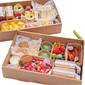 Caja de Embalaje para Postres, Personalizada, Ecológica y Duradera, Caja de Papel de Grado Alimenticio para Pasteles y Dulces - Product Image 1