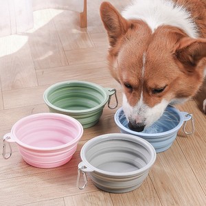 Letos mangkuk air lipat silikon luar ruangan gaya Modern pembuatan makanan dan air kolam anjing dan kucing - Product Image 1