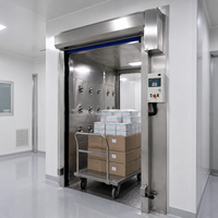 Saluran Air Shower Masuk Berbahan Baja Tahan Karat SUS304 dengan Filtrasi HEPA dan Peralatan Pintu Cepat PVC Ber-sensor