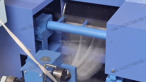 Nueva máquina de cardado de lana, máquina de cardado de hilo de lana de oveja, rollo de algodón de fibra, máquina para peinar astillas para laboratorio - Product Image 2