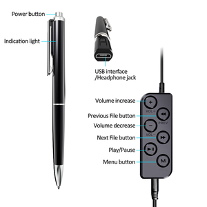 Stylo Enregistreur Vocal Numérique Portable V10, Lecteur MP3, Dispositif d'Enregistrement Sonore, <span class=keywords><strong>Dictaphone</strong></span> 100 mAh pour Enregistrement Longue Durée, Idéal pour les Réunions - Product Image 3